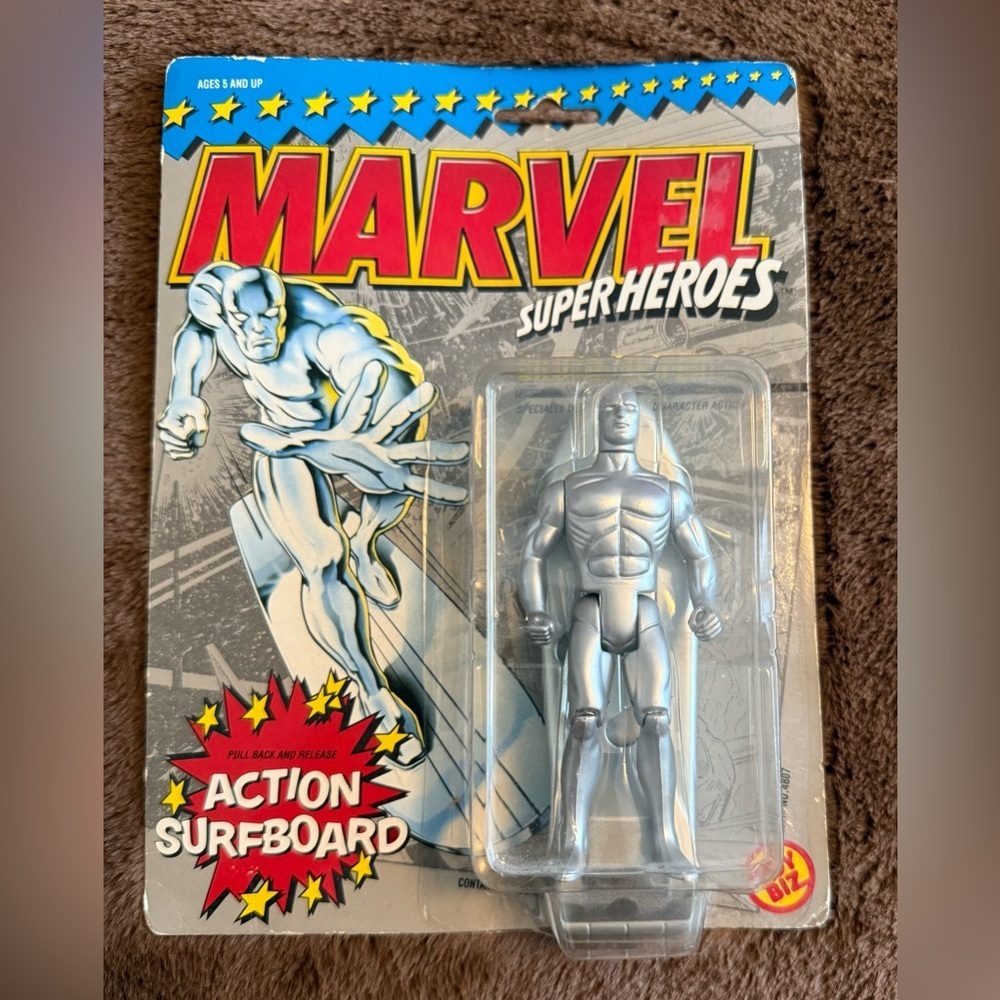 NIB Silver Surfer - Marvel Super Hero Silver Surfer Figure Collectable
